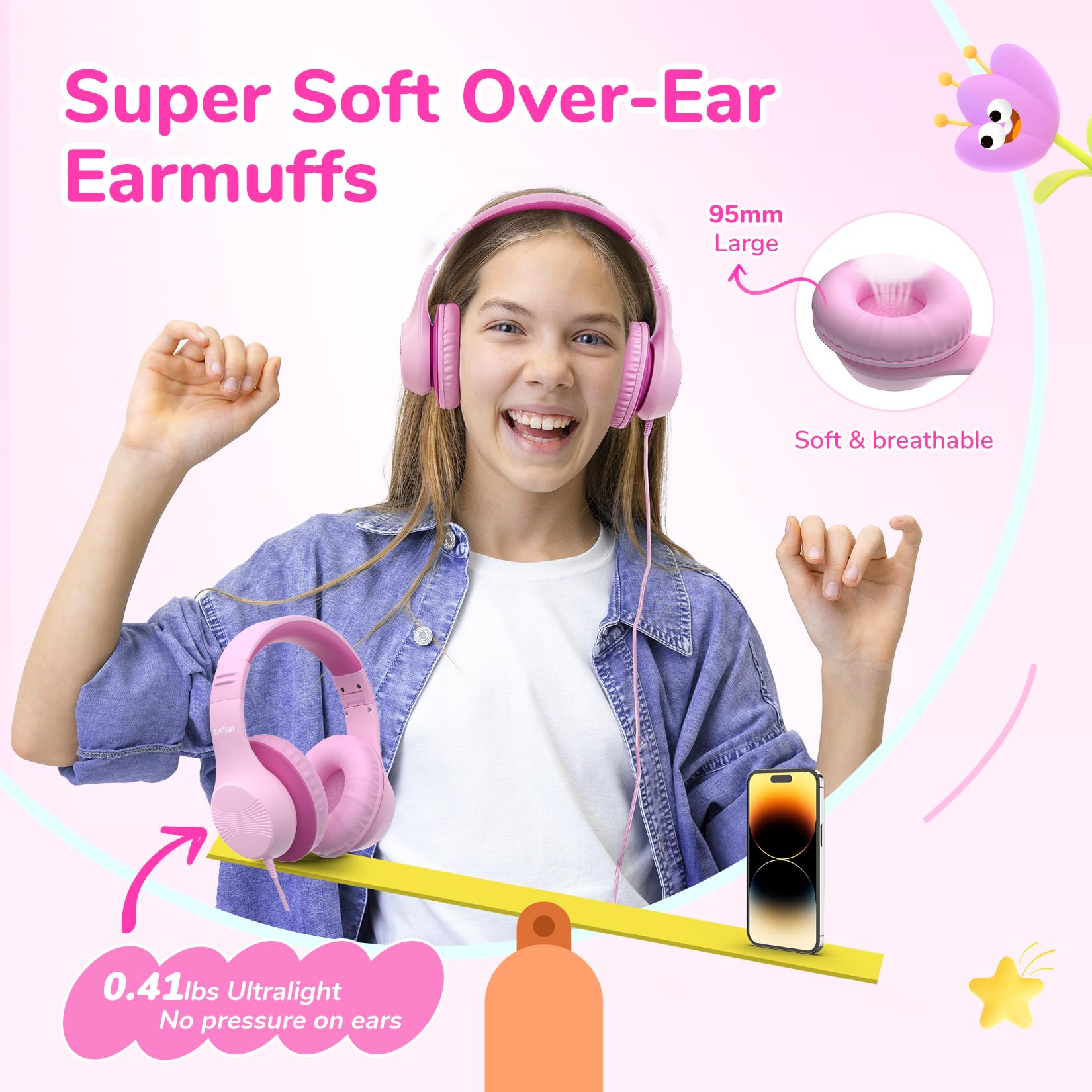 earfun-kinder-kopfh-rer-over-ear-usb-c-mit-85dba-limit image 6