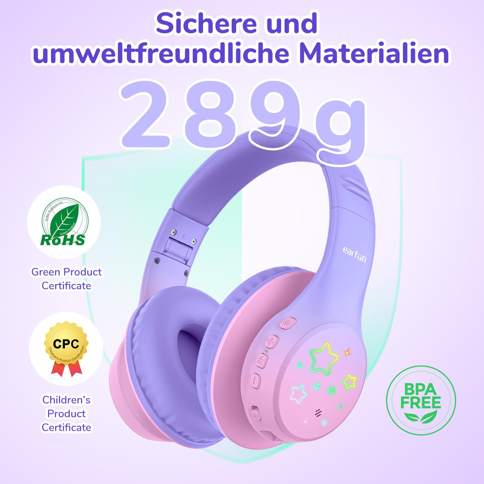earfun-kinder-kopfh-rer-bluetooth-mit-led-licht-und-aux-kabel image 8