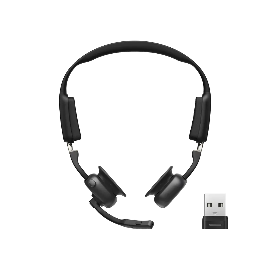 shokz-openmeet-open-ear-business-headset-mit-wireless-adapter image 1