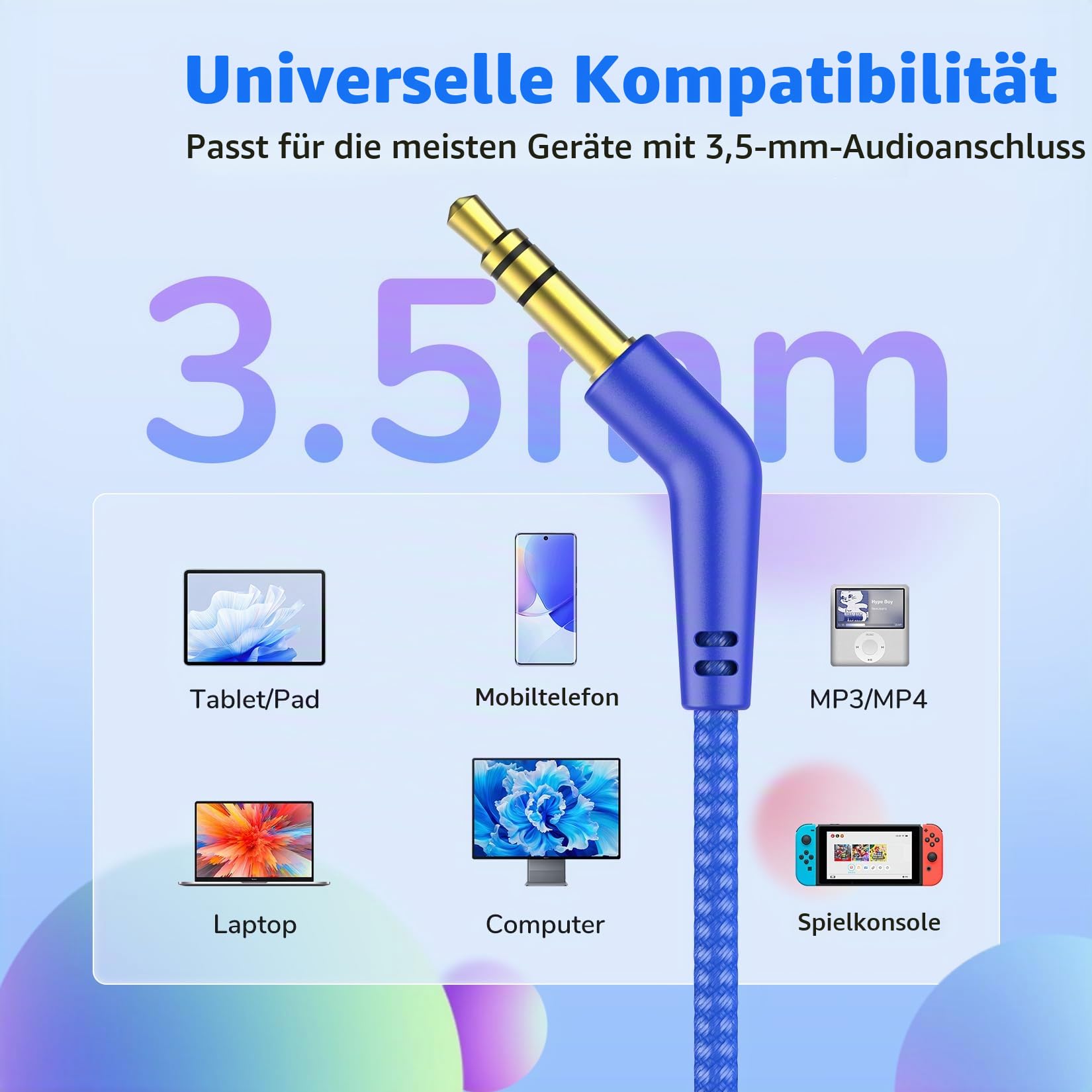 earfun-kinder-kopfh-rer-mit-kabel-85db-2er-pack-blau image 7