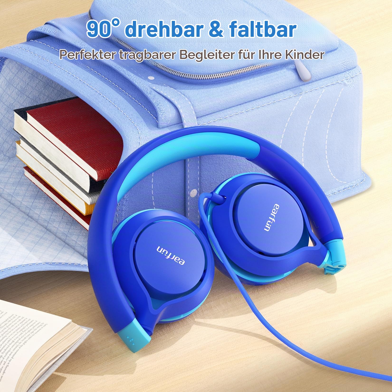 earfun-kinder-kopfh-rer-mit-kabel-85db-2er-pack-blau image 5