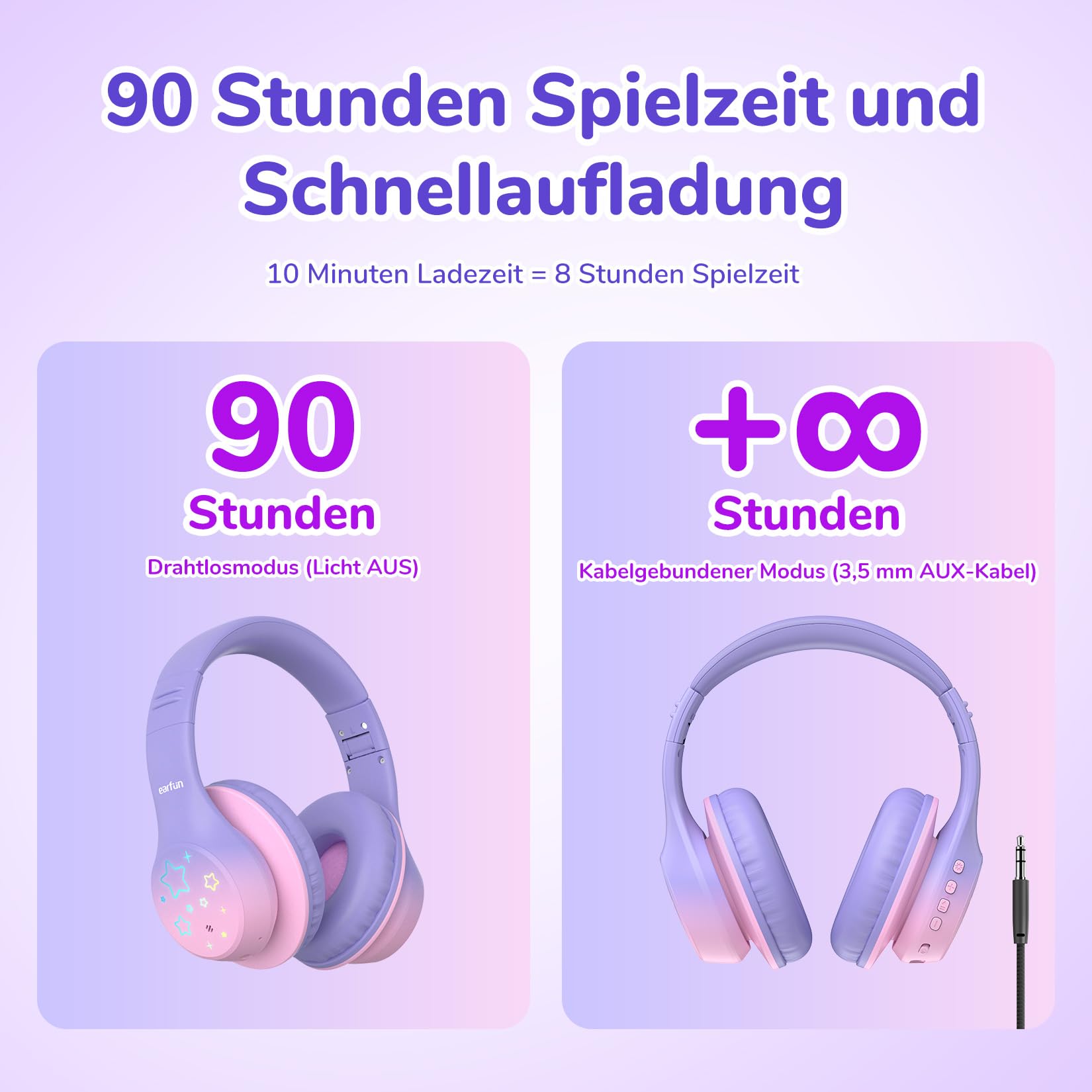 earfun-kinder-kopfh-rer-bluetooth-mit-led-licht-und-aux-kabel image 6