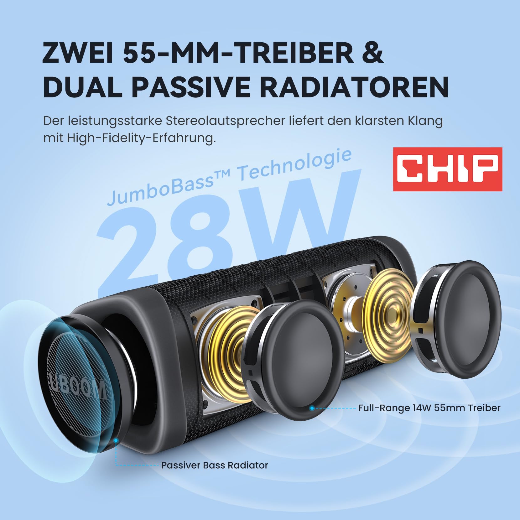 earfun-uboom-l-bluetooth-lautsprecher-28w-ip67-stereo-pairing image 3